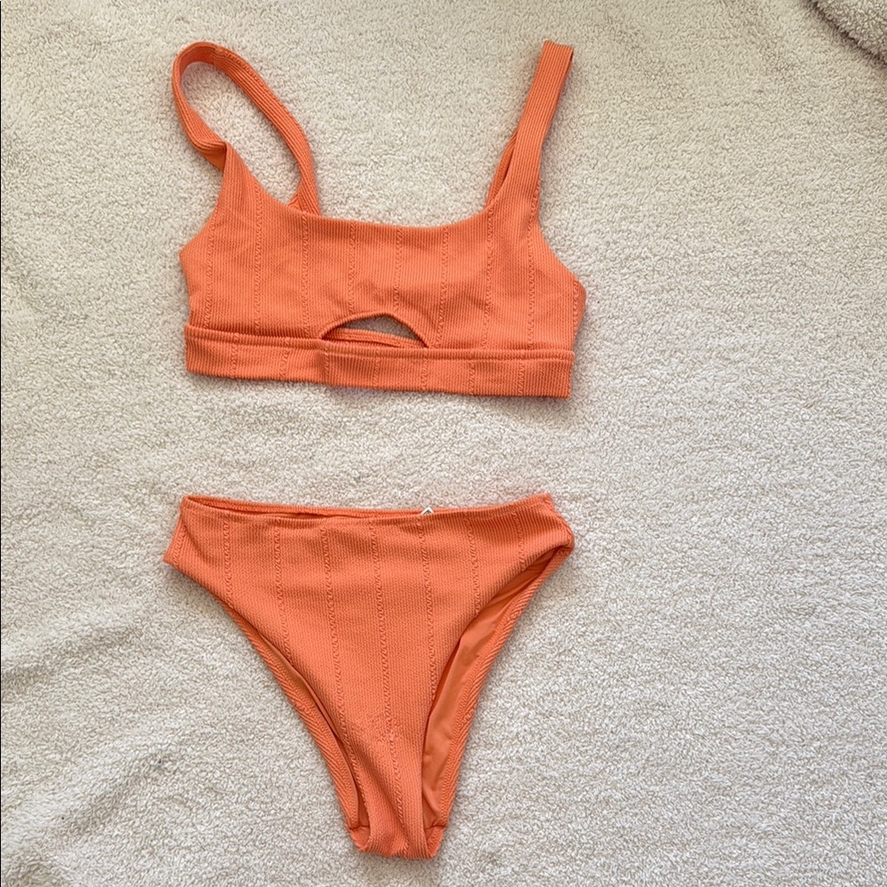 Aerie Orange Bikini Set M